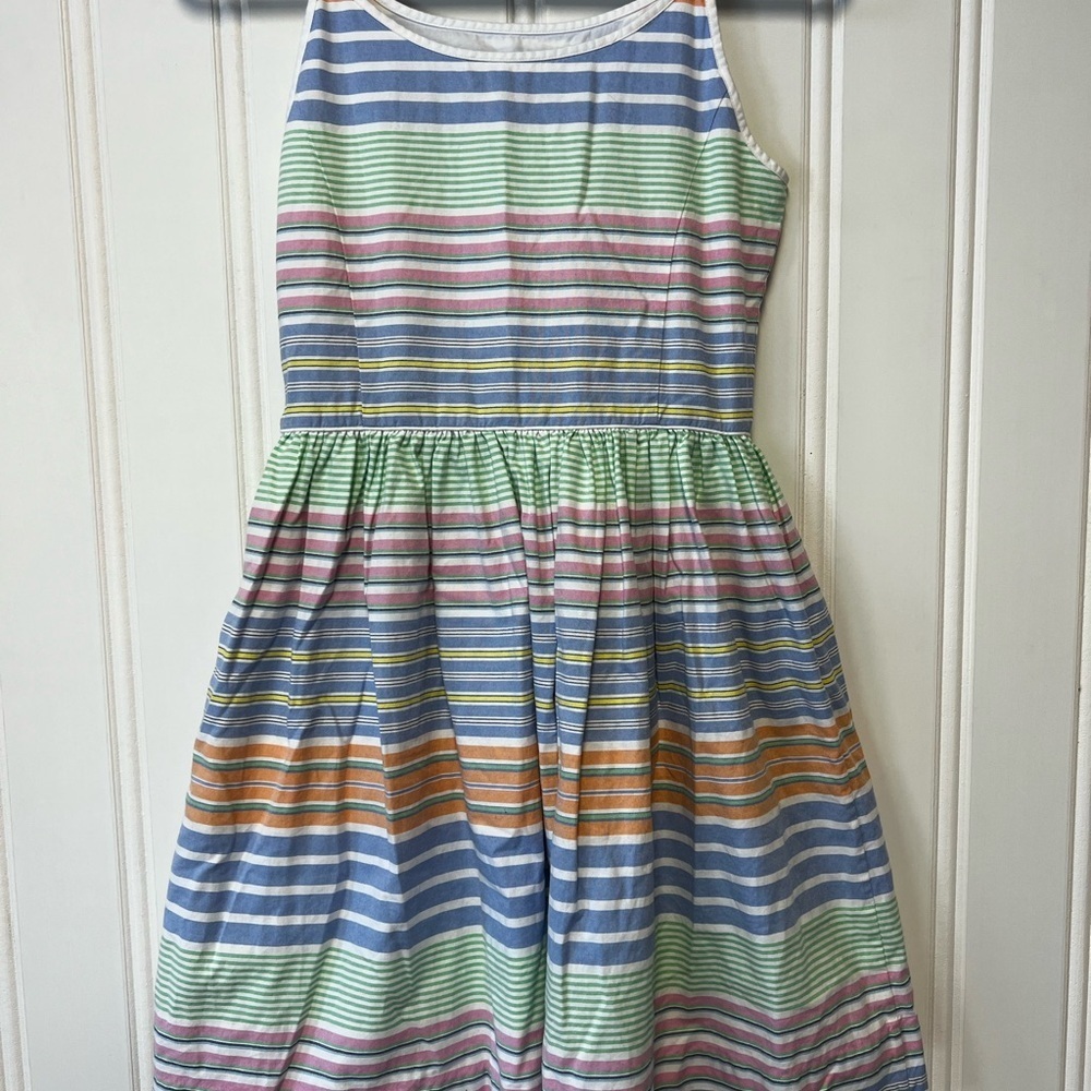 Polo Ralph Lauren Girls Dress Size 16 Striped Sleeveless Summer Dress - Picture 5 of 9